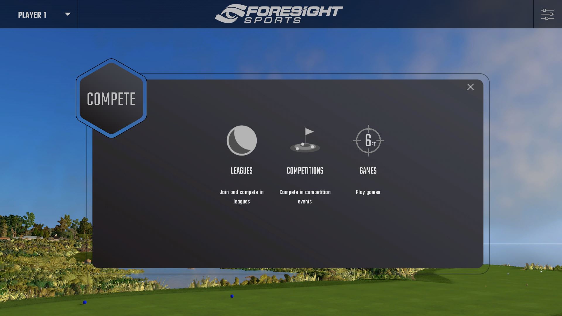 Compete Menu Screen