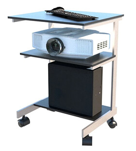 Computer, Cart, and Projector