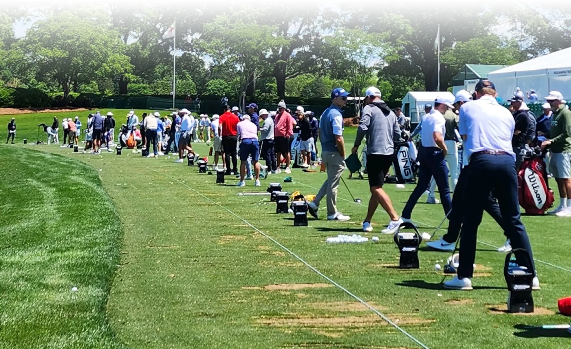 GCQuad on the range PGA players