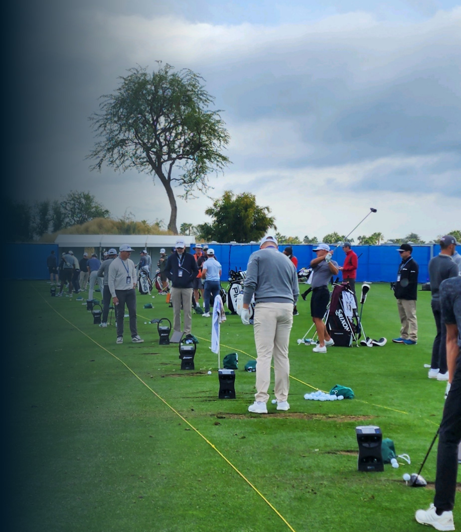 GCQuad on the range PGA players