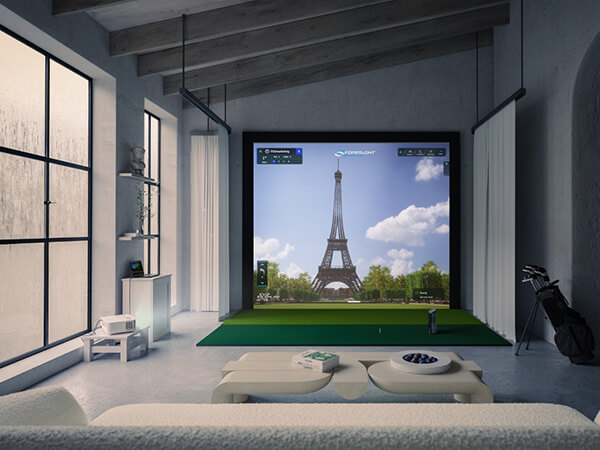 GCQuad in a sun room with projector