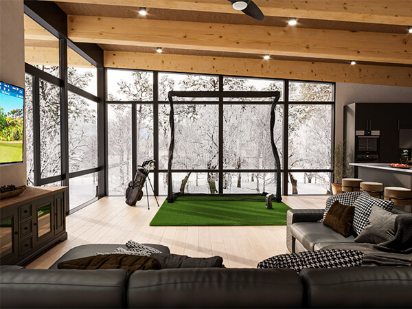 GC3 and hitting net with snow outside